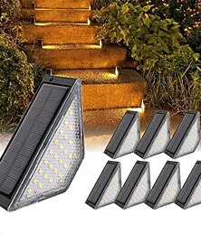 billige -utendørs bevegelse solenergi led trinn lys hage vanntett dekk lys trinn trapp uteplass hage park gangvei belysning landskap dekor lys 2/4/8 stk