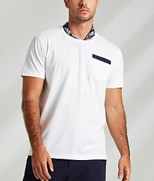 abordables -Hombre Graphic Camiseta Camiseta superior Manga Corta Camiseta Cuello Barco Camisa Moda Exterior Casual Calle Casual Diario Blanco Azul Marino Primavera verano Ropa S M L XL XXL