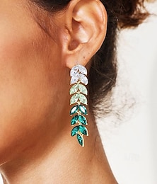 economico -Per donna Orecchini a bottone Orecchini a goccia Orecchini a cerchio Nero Giallo Rosso Lega Elegante Di tendenza Spighe di grano