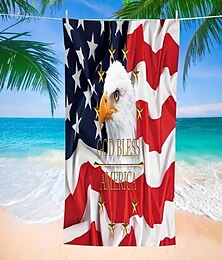 levne -Vlajka USA Legrační Plážové ručníky Americká vlajka Vlajka USA Pánské Dámské for Karneval Den nezávislosti 4. července Párty Dovolená Plážové Dětské Dospělé