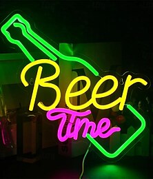 economico -oktoberfest birra tempo led neon segno luce negozio bar ristorante hotel luce decorativa al neon camera da letto parete cucina arredamento personalizzato luce di notte usb 1pc
