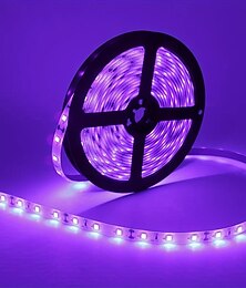 voordelige -LED UV Zwarte Licht Strip Paarse LED Licht Strip USB Interface met Switch of Batterijdoos SMD2835 380-400NM UV LED Niet-waterdichte Zwarte Licht Lamp Geschikt voor UV Lichaamscoating voor Halloween