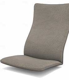 رخيصةأون -غطاء وسادة كرسي مخملي من Poäng بلون سادة بدون كيس وسادة