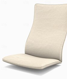 رخيصةأون -غطاء وسادة كرسي من القطن بنسبة 100% من Poäng بلون سادة بدون كيس وسادة