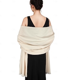 abordables -Chales y chales pashmina para vestidos de noche, bufanda para mujer, chal de invierno para mujer, bodas