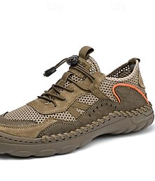 economico -scarpe da trekking da uomo in rete traspirante per esterni: scarpe da ginnastica da trail leggere, antiscivolo e ad asciugatura rapida per le avventure estive