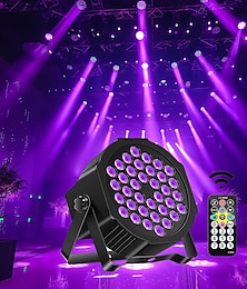 お買い得  -LEDストロボステージパーライト36WUVブラックライト36LEDディスコパーティークラブKTVウェディング用リモートコントローラー付き