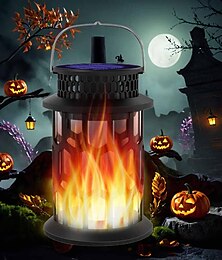 abordables -Lanternes solaires d'extérieur étanches à flamme vacillante, lanternes suspendues à LED, lampes solaires décoratives d'extérieur pour jardin, patio, allée, cour, décorations d'intérieur et d'extérieur pour Halloween, 1 pièce