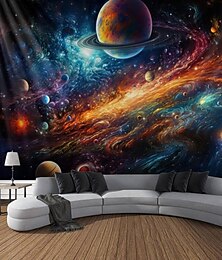 billige -univers planet landskap hengende billedvev veggkunst stor billedvev veggmaleri dekor fotografi bakteppe teppe gardin hjem soverom stue dekorasjon