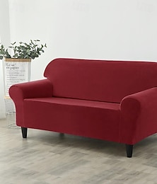 abordables -housse de canapé en velours housse de canapé housse de canapé peluche et extensible tissu doux et durable tout compris - facile à installer et à nettoyer - parfait pour protéger et améliorer votre canapé