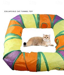abordables -Jouet interactif Les tunnels Jouet Cataire avec Rétractable Durable Exercice pour animaux de compagnie Relâcher la pression Dressage d'animaux pour Chat Petit Chat Intérieur Extérieur Jeu d'animaux