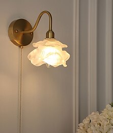 economico -applique da parete per interni a led bianco caldo e14 moderna illuminazione domestica moderna in vetro lampada da parete in metallo sconce per camera da letto sala da pranzo 85-265 v