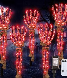 abordables -Lampe de simulation d'Halloween 5 en 1, lumière fantôme lumineuse, prise de terre, pour cour, jardin, chemin, fête, festival, atmosphère d'horreur et étrange, lumières décoratives, prise américaine