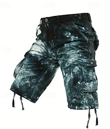 olcso -Férfi Taktikai rövidnadrág Rövidnadrágok Camo Shorts Gombok Többzsebes álcázás Álcázás Viselhető Rövid Szabadtéri Napi Kempingezés és túrázás Divat Klasszikus Fekete Sárga