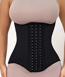 billiga -kvinnors midja tränare shapewears bröllopsfest gym sport ren färg spänne hem kläder