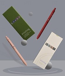 お買い得  -プレミアムリトラクタブルカラージェルペン 速乾インク 細字 0.5mm 滑らかな書き心地 学校 オフィス用品 5本