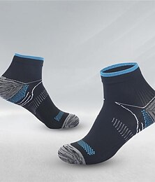 economico -Calze a compressione Calze sportive Calzini da corsa 1 paio Color Block Per uomo Calzini / Calze Anti-scivolo Traspirante Comodo Allenamento in palestra Pallacanestro Corsa Jogging Ciclismo Gli sport