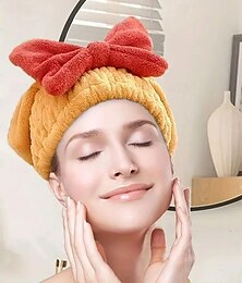 economico -Asciugamano super assorbente per capelli bagnati - asciugatura rapida, anti-crespo, morbido velluto corallo, riduce i danni dovuti al calore del phon, adatto a tutti i tipi di capelli, uso multiuso