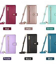 economico -telefono Custodia Per iPhone16 iPhone 15 Pro Max Plus iPhone 14 13 12 11 Pro Max Plus Mini SE Per retro Con supporto A calamita Cerniera Retrò TPU pelle sintetica
