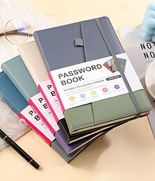 economico -libro password formato a5 lettera tag password notebook computer e accesso al sito web organizzatore e gestore password 240 pagine con tasca interna 8,4x5,9 pollici