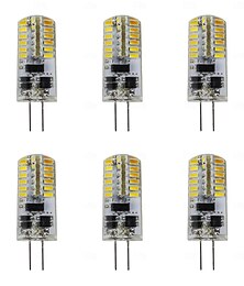 economico -6 pz g4 led luci bi-pin 400 lumen 4 w 48 led perline smd 3014 bianco caldo bianco 12 v