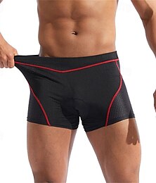 cheap -WOSAWE Men's Bike Shorts Cycling Padded Shorts Bike Shorts Padded Shorts / Chamois Slim Fit Sports Breathable Quick Dry High Elasticity Comfortable Black Yellow Clothing Apparel Bike Wear