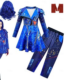 halpa -jälkeläisiä Evie Mekot Housut Käsineet Elokuva-cosplay Lapset Naamiaiset Kausaliteetti