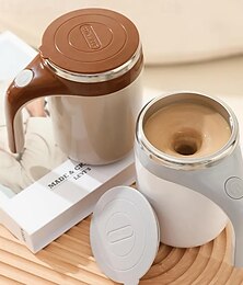 economico -mixer in acciaio mark tazza frullatore rotante magnetico tazza di agitazione automatica tazza di caffè latte miscelazione scaldatazze bottiglia ricarica usb