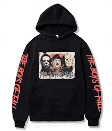 abordables -Anime Manche Évêque Costume de cosplay Sweat à capuche Rentrée scolaire Poche Avant Graphique pour Couple Homme Femmes Adulte Gaufrage à chaud  pour Rentrée scolaire Décontracté Quotidien