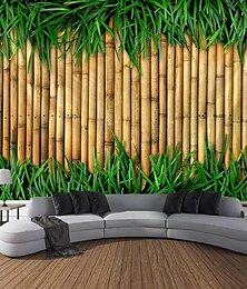 preiswerte -Wunderschöner Bambus-Wandteppich, Hintergrunddekoration, Wandkunst, Tischdecken, Tagesdecke, Strandüberwurf, Wandteppiche, bunte Wandteppiche für Schlafzimmer, Flur, Wohnheim, Wandtuch XXL Natur