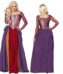 levne -Hokus pokus Čerodějnice Sarah Šaty Cosplay kostým Geleneksel Přechodný Filmové kostýmy for Dámské Dospělé předvečer Všech svatých Karneval Plesová maškaráda Večírek Plesová maškaráda