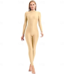 abordables -Costumes Zentai Costume de cosplay Costume de peau Ninja Costume de Carnaval Combinaison Intégrale Jour des Rois Femmes Justaucorps Déguisement Sexy Couleur Unie Spandex Lycra Costume pour Halloween