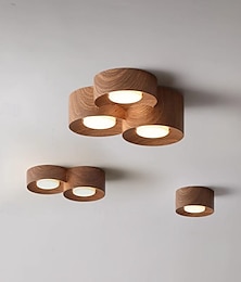 billige -led taklampe 3-farget lyskilde 1/2/3-lys sylindrisk tak downlight utenpåliggende taklamper for soverom stue kontor kjøkken stue spisestue 110-240v