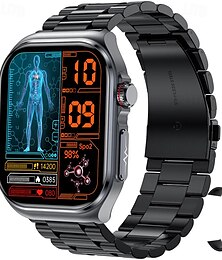 ieftine -iMosi ET585 Ceas inteligent 2.04 inch Uita-te inteligent Bluetooth ECG + PPG Monitorizarea temperaturii Pedometru Compatibil cu Android iOS Dame Bărbați Telefon Hands-Free Rezistent la apă Control