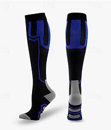 abordables -Calcetines de compresión Calcetines Deportivos Calcetines para correr 1 Par Bloque de Color Hombre Calcetines de tubo A prueba de resbalones Transpirable Reductor del Sudor Cómodo Entrenamiento de