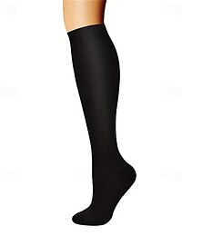 economico -Calze a compressione Calze sportive Calzini da corsa 1 paio Di base Per donna Calzini a tubo Traspirante Comodo Allenamento in palestra Corsa Jogging Skateboard Ciclismo Gli sport Tinta unita Nylon