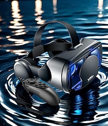 billiga -3d vr glasögon virtuell verklighet 3d vr headset smarta glasögon hjälm för smartphones mobiltelefon mobil 7 tums linser kikare med kontroller