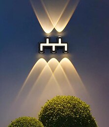 economico -lampada da parete a led 10w moderna semplicità applique da parete in alluminio impermeabile per esterni villa nera moda esterna patio balcone decorazione del giardino lampada da parete antiruggine