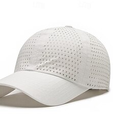abordables -Hombre Gorra de Béisbol Sombrero para el sol Sombrero del camionero Negro Blanco Poliéster Moda Casual Calle Diario Plano Ajustable Filtro Solar Transpirable