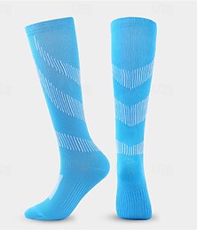 economico -Calze a compressione Calze sportive Calzini da corsa 1 paio Color Block Per uomo Calzini / Calze Anti-scivolo Traspirante Comodo Allenamento in palestra Pallacanestro Corsa Jogging Ciclismo Gli sport
