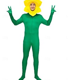 preiswerte -Bühnenlicht vielfarbig Karneval Cosplay Kostüm Lustige Kostüme Karnevalskostüm Cosplay Erwachsene Herren Damen Karneval Maskerade Leistung Party Halloween Einfaches Karnevalskostüm Verkleiden