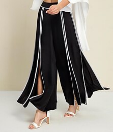 preiswerte -Damen Frech Maxi Elegant B¨¹ro Täglich Schwarz Ganzjährig XS S M