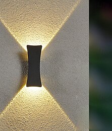 abordables -Luces de pared LED para exteriores creativas impermeables ip65 iluminación de granero de aluminio exterior a prueba de herrumbre farola balcón patio pasillo puerta 85-265v