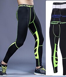 Недорогие -Муж. Спортивные брюки Эластичный пояс Брюки на открытом воздухе Для занятий спортом Атлетический Осень Быстровысыхающий Мягкий Марафон Бег Разрабатывать Узкий крой Спортивная одежда Спортивная одежда