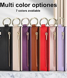 billiga -telefon fodral Till Samsung Galaxy S24 S23 S22 S21 Ultra Plus A55 A35 A25 A15 5G A14 A54 A73 A53 A33 A23 A13 A12 S25 Ultra Skal med stativ Dragkedja Kortplats Kontor / företag PC PU läder