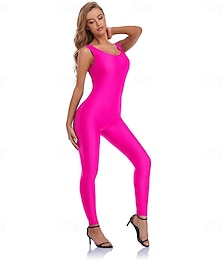 economico -Tute Zentai Costume Cosplay Tuta di pelle Ninja Costume di Carnevale Tuta Intera Per donna Body Costume Sexy Tinta unica Spandex Lycra Costume per Halloween Carnevale Mascherata Adulti