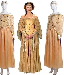abordables -Padmé Amidala Robe Vacances Rétro Vintage Médiéval Cosplay de Film for Femmes Carnaval Mascarade Fête / Soirée