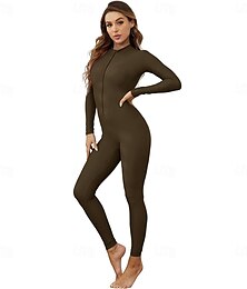 economico -Tute Zentai Costume Cosplay Tuta di pelle Ninja Costume di Carnevale Tuta Intera Giorno dei Re Per donna Body Costume Sexy Tinta unica Spandex Lycra Costume per Halloween Carnevale Mascherata Adulti