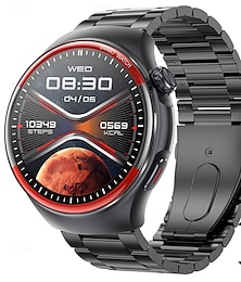 お買い得  -iMosi T82 スマートウォッチ 1.43 インチ スマート·ウォッチ ブルートゥース 温度監視 歩数計 着信通知 と互換性があります Android iOS 女性 男性 ハンドフリーコール 防水 メディアコントロール IP68 49mmウォッチケース