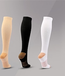 economico -Calze a compressione Calze sportive Calzini da corsa 1 paio Di base Per uomo Calzini / Calze Anti-scivolo Traspirante Comodo Allenamento in palestra Pallacanestro Corsa Jogging Ciclismo Gli sport Di